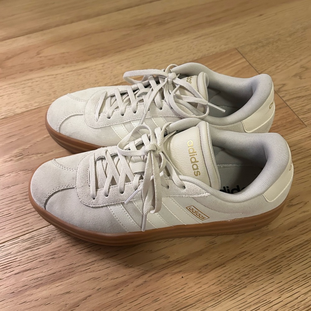 Adidas VL Court Bold Platform Women's White/Cream Sneakers